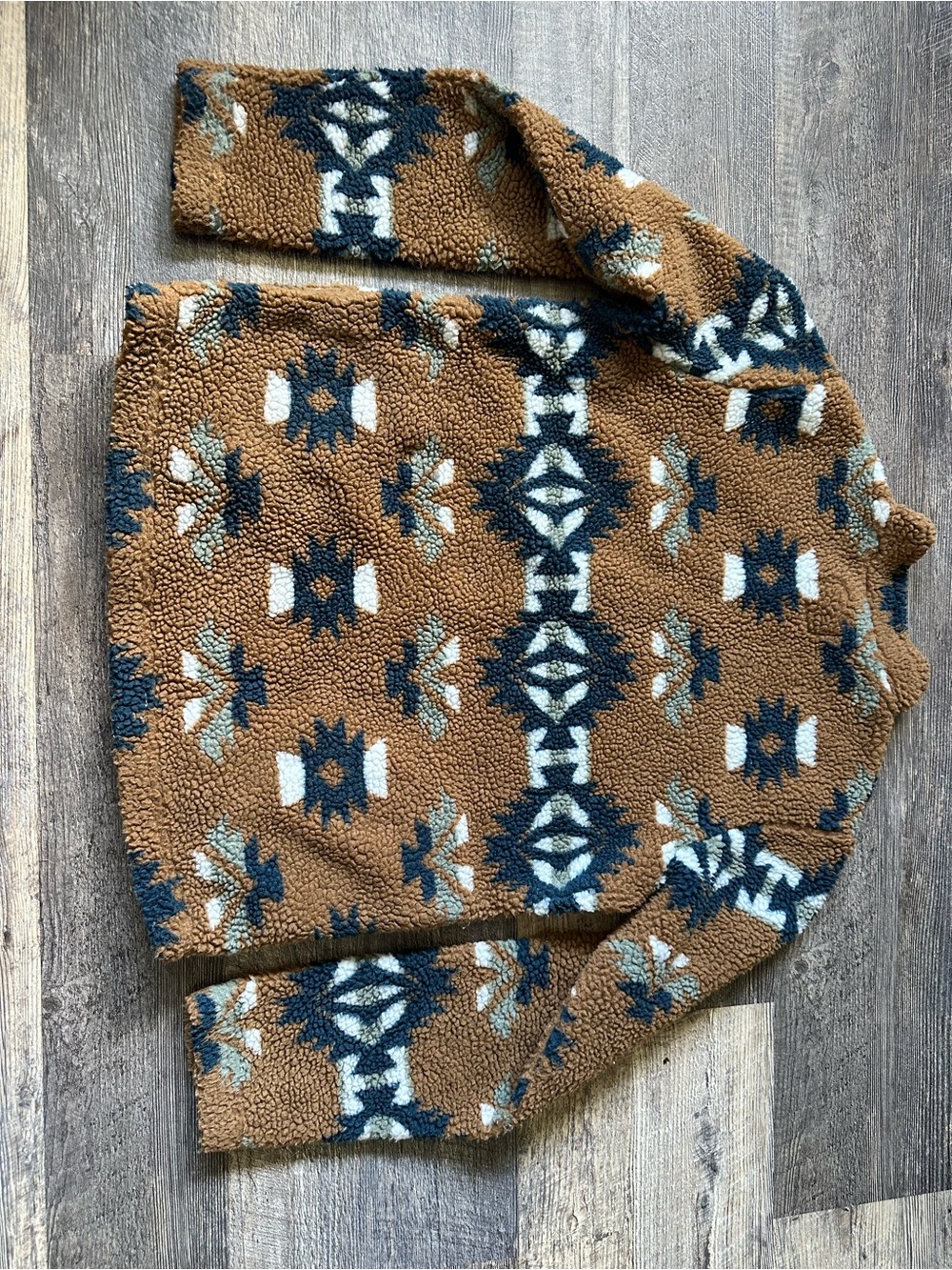 Wrangler Southwest Sherpa Quarter Zip Pullover | XXL/M | Aztec Fleece - Picture 4 of 7